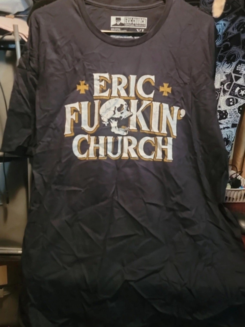 Eric Church Black Graphic Short‑Sleeve Tee